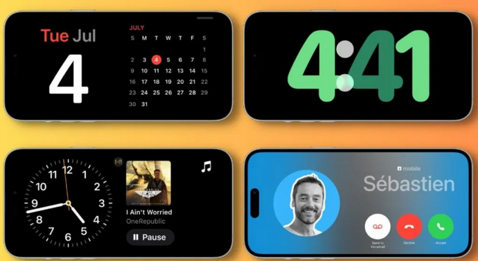 孝义苹果手机维修分享iOS17横屏充电待机显示有什么好处 
