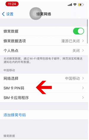 孝义苹果14维修网分享如何给iPhone14的SIM卡设置密码 