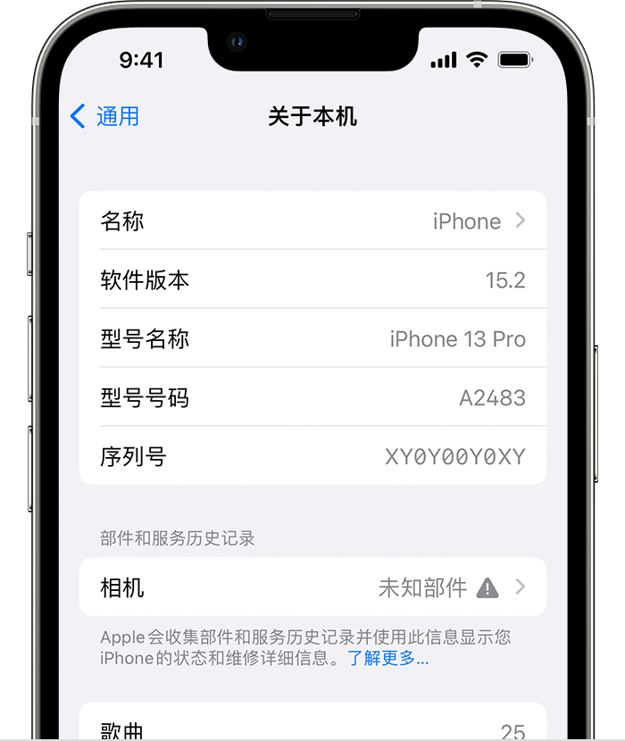 孝义苹果维修分享iPhone 出现提示相机“未知部件”是什么原因？ 